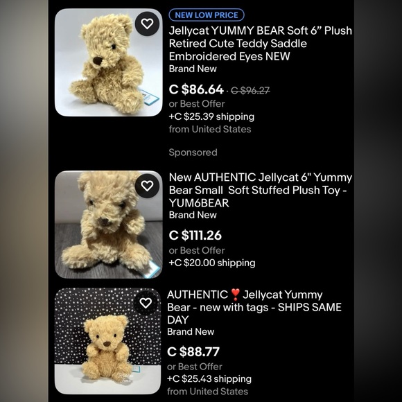 Jellycat yummy bear - Picture 6 of 6